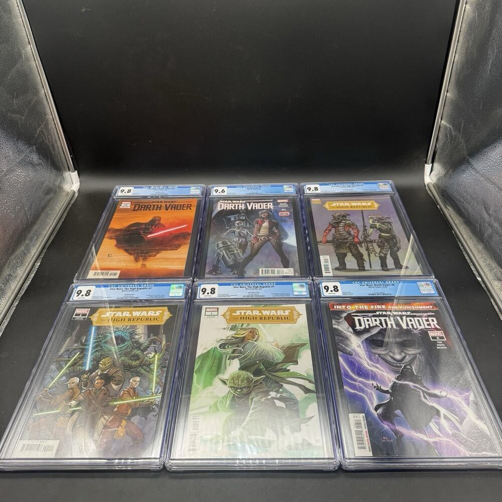 Lot Of 6 CGC Graded Star Wars Comic Books High Republic & Darth Vader Collection